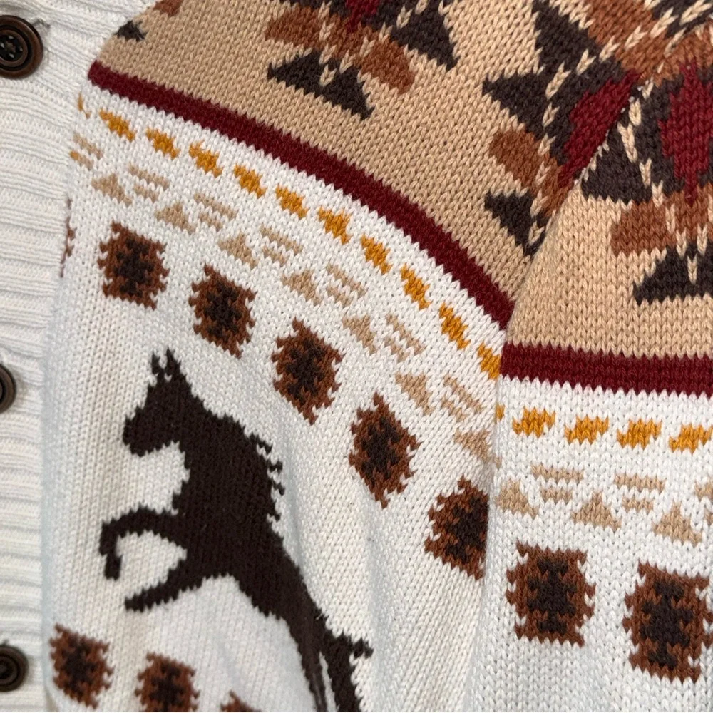 GYMBOREE  Boys Horse Cardigan - Western Skies - Size 12